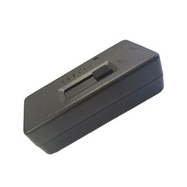 YDC Quick Terminals Receptacle,LED and Incandescent Slide Tabletop Dimmer Switch,Thru-Cord (Slide) Full Range Dimmer Switch Inline Dimmer Match for Satco 80-2701 SPT-2 Wire and Other Lights Black