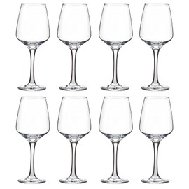 YANGNAY Wine Glasses Set of 8, 12 Oz Classic Red or White Wine Glass with Stem, Perfect for Home, Restaurant Use, Dishwasher Safe