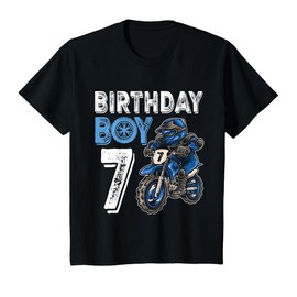 Motocross MX 7th Gift 7 Year Old Dirt Bike Birthday Party T-Shirt