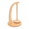 Yarn Holder Easy Installation Stable Structure Rotatable Wooden Yarn Ball