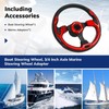 12.5 Inch Boat Steering Wheel with 3/4“ Axle Marine Steering