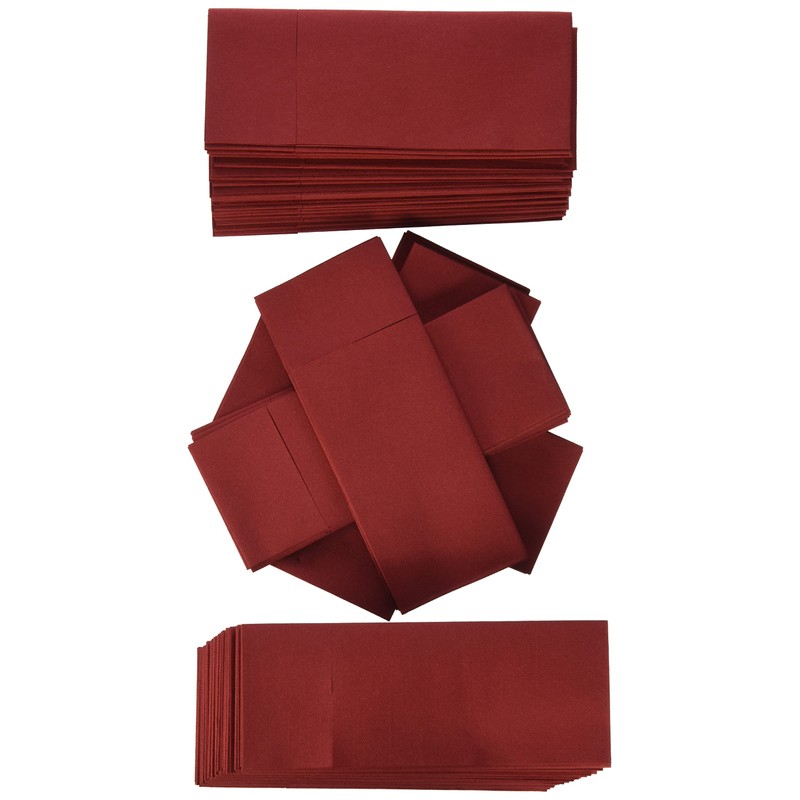 Alvotex Airlaid 50 Cutlery Napkins, Cutlery Pockets, Fabric-Like, High-Quality Disposable