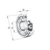 FAG 6003-RSR Deep Groove Ball Bearing