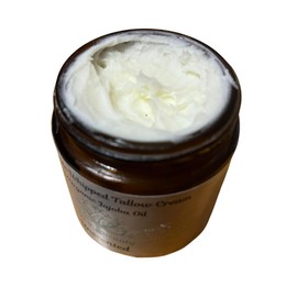 Tallow Face & Body Cream - YOU CHOOSE SCENT - 100% All-Natural Fragrance (4 oz., Brazilian Mango Grapefruit)