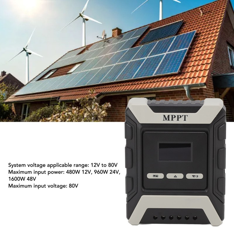 30A MPPT Solar Controller Wide Voltage PV System Solar Charge