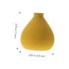 Alipis Ceramic Flower Vase Decorative Centerpiece for Banquet Yellow Home
