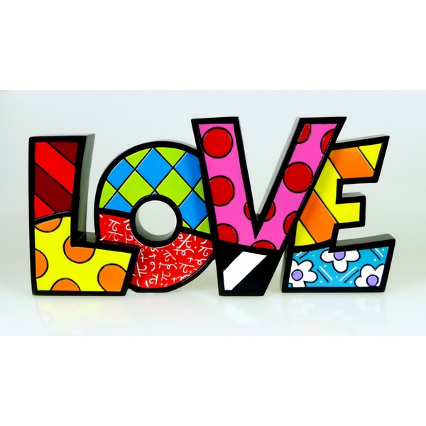 Romero Britto Giftcraft Word Love, Ceramic, Multi-Colour, One Size