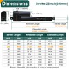 JQDML 26 Inch Stroke Linear Actuator 12V Heavy Duty 440lbs/2000N