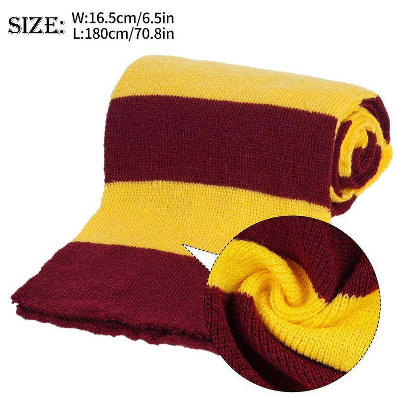 Kavoc 6 Pcs Wizard Costume Include Hat Glasses Scarf Tie