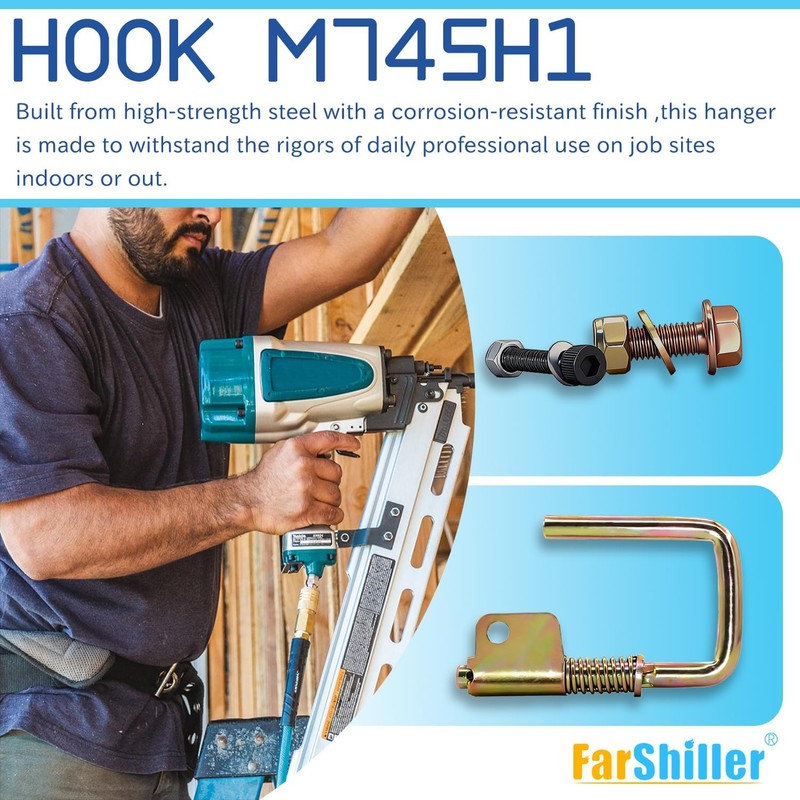 M745h1 For Hitachi NR83A2 NR90AE Spring Loaded Rafter Hook/Retractable Nail