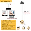 dolria Mini Pendant Lights Crystal Chandeliers for Dining Room Kitchen