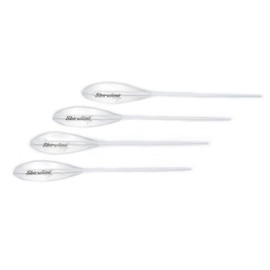 Sbirulino® Kit Set of 4 Floating Sbirolino (White) - Semi-Sinking (Transparent) - Super Sinking (Black) from 3 to 95 grams (Transparent - Half Sinking 50 g)