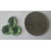 18MM VINTAGE W.GERMAN PERIDOT FOILED FLAT BACK SEW-ON JEWEL FANCY