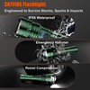 SKYFIRE LED Flashlights High Lumens with Ignition Lens, Rechargeable Super