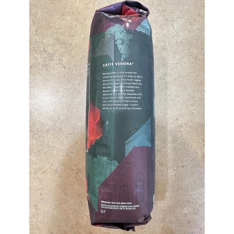 STARBUCKS CAFFE VERONA Dark Roast Whole Bean Coffee