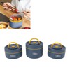 Bento Lunch Box Round with Lid Bag Leakage Proof Stainless