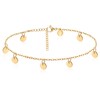 day.berlin Women's Anklet Sun 18 K Gold-Plated Anklet 23 cm