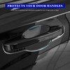 12PCS Car Door Handle Protector, Waterproof Anti-Scratch Film Clear Invisible