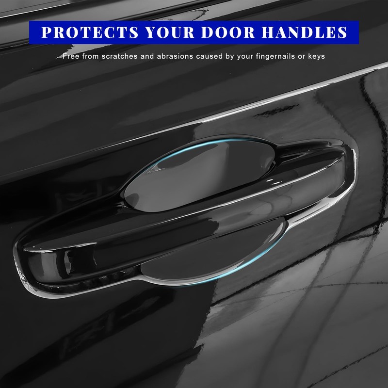 12PCS Car Door Handle Protector, Waterproof Anti-Scratch Film Clear Invisible