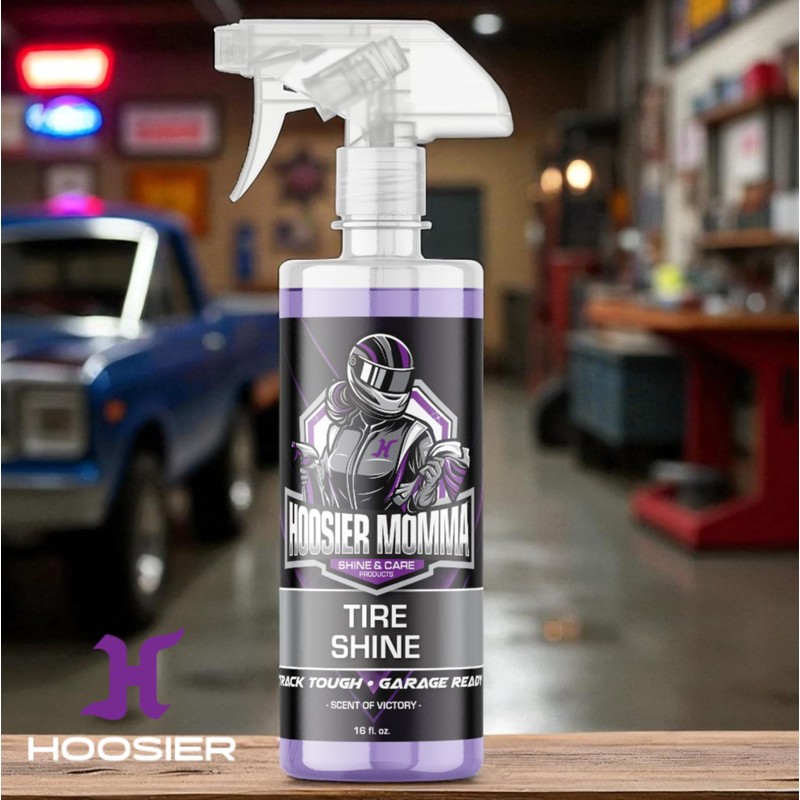 Hoosier Momma 16oz Car Tire Shine - Long-Lasting, High-Gloss Formula