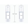 5 Pieces 1 Oz Clear Airless Cosmetic Cream Pump Bottle