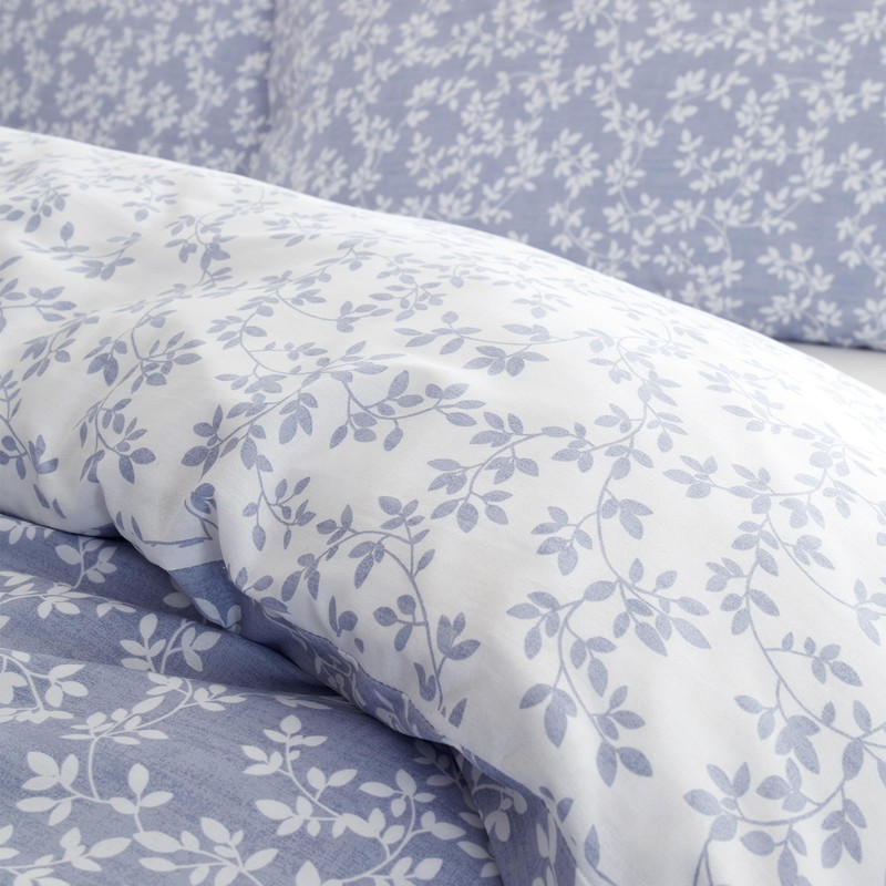 Bianca Shadow Leaves 200 Thread Count Cotton Single Duvet Cover
