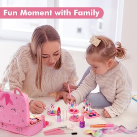 Kids Makeup Kit for Girls Toys, Teensymic Washable Girls Makeup Kit Gifts for Kids Make up Set Real Makeup for Kid Little Girls Princess Christmas Birthday Gifts Toys for 3 -12 Year Old Girls Old