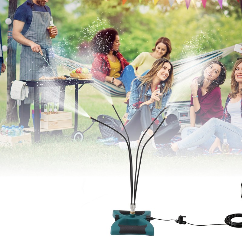 Standing Misters Outdoor Misting Cooling System Flexible Adjustable Angle Anti