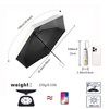 Mini Travel Folding Umbrella with Carabiner Handle for Women Men