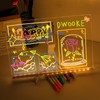 DWOOKE LED Message Board with 7 Colors Pen/Stand,Acrylic Dry Erase