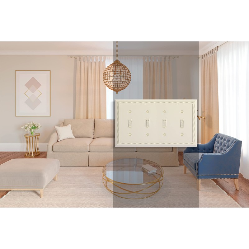 Henne Bery Sunken Pearls Heavy Duty Decorative Wall Plate Switch