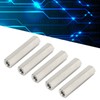 5Pcs Silver M8 Hex Coupling Nut Safe Practical Stainless Steel