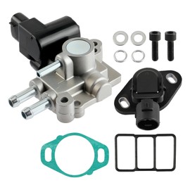 GoaMotors 36460-PAA-L21 Idle Air Control Valve IAC and Throttle Position Sensor Compatible with Honda Accord 2.3L 1998-2002 Air Idle Control Valve and TPS with Gasket Replaces 16400-P06-A11