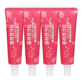 Wellbeing Health 웰빙헬스 예쁜얼굴 콜라겐 크림 25ml (4개) 주름개선 피부탄력 도움 Wellbeing Health Pretty Face Collagen Cream 25ml (4 pieces) Wrinkle Improvement Skin Elasticity Assistance