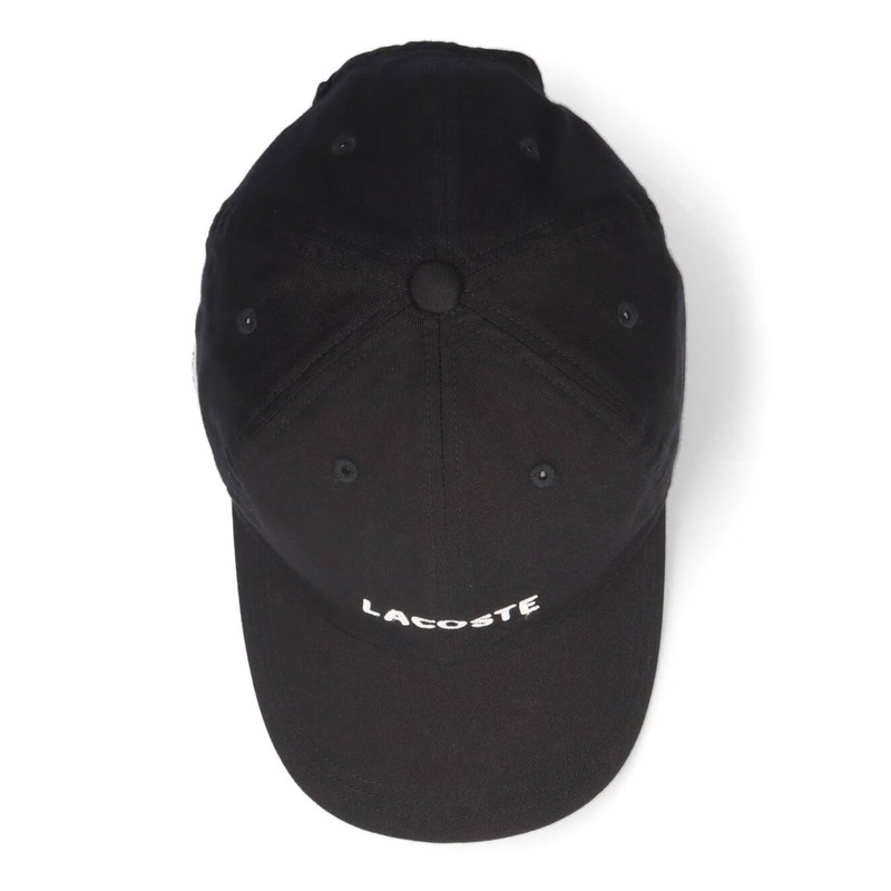 Lacoste Logo Cotton Basic Cap Logo Cotton Basic Cap (Black)