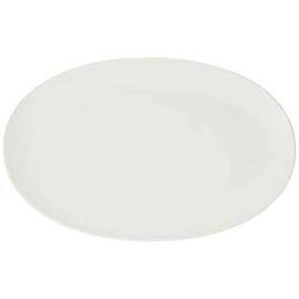 Royal Copenhagen 1016929 White Fluted Oval Dish Plate, 9.3 inches (23.5 cm)