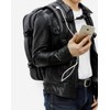 Coordination Bag School Bag Daily Square Bag Men's Formal Backpack Black