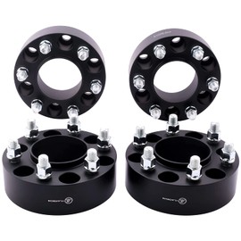 VLAOSCHI Black Forged 6x5 to 6x5.5 Hubcentric Wheel Adapters 2 Inch with 12x1.5 Studs 78.1mm Hub Bore Compatible with Chevy 6 Lug 6x127 to 6x139.7 Rims for SSR Trailblazer Envoy Rainier - Pack of 4