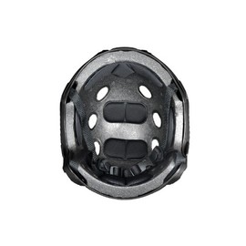 Lancer Tactical CA-738 Fast PJ Type Basic Airsoft Helmet w/Integrated NVG Mount, 2 Side Rails (Black)
