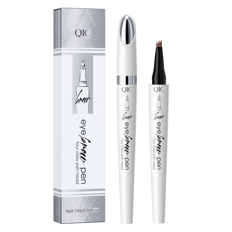RZJZGZ Eyebrow Pencil, Eyebrows Pen with 4 Micro-Fork Tip, Waterproof