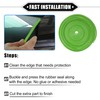 A ABSOPRO Car Door Edge Protection 32.8ft U-Shaped Rubber Trim