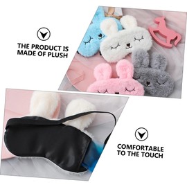 LALAFINA 4pcs Plush Eye Masks Eye Covers for Sleep Lightweight and Breathable Blindfolds for Travel and Relaxation Cute Cartoon Design for Boys and Girls and Adults