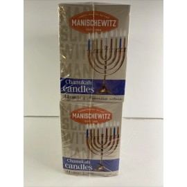 Manischewitz 2 Ct Manischewitz Chanukah Candles Colorful 2 Packs 88 Total - Hanukkah New
