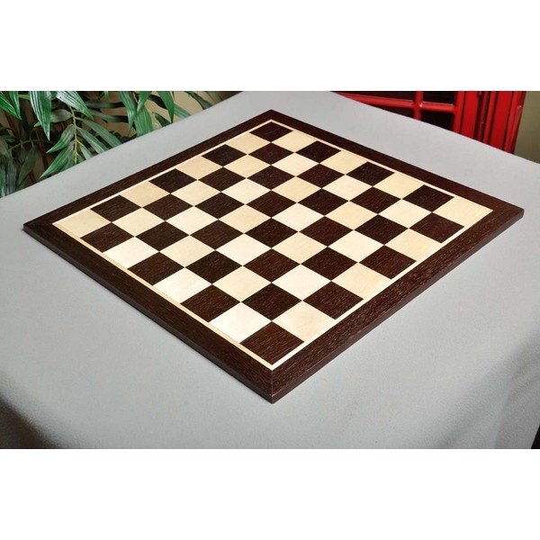 The House of Staunton African Palisander & Maple Wooden Chess Board - 2.25"