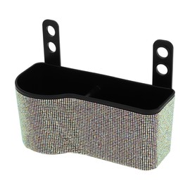 TUCKBOLD Car Trash Can Portable Front Seats Trash Bin Assorted Color 1 Pc 7.5" Length 3.2" Width 3.5" Height Plastic