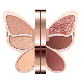 Butterfly Lidschatten Palette, 6 Farben Eyeshadow Palette, Matt und Glitzer Lidschatten, Hochpigmentiert und Wasserdicht Augen Make-up, Make Up Set für Frauen