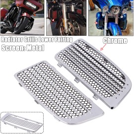 Dose not apply Motorcycle Chrome Radiator Grills Lower Fairing for Harley Davidson FLHT/FLHX US