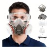 Mascarilla de Media Cara YHDM 6200 con Gafas para Pintura