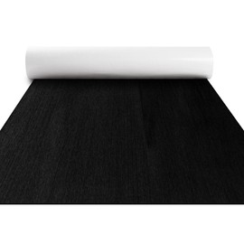 FOCEAN Boat Flooring EVA Foam Boat Decking Sheet Non-Slip Brushed Marine Flooring Self-Adhesive Boat Carpet for Motorboat Yacht Kayak RV 94.5"x15.7", Black