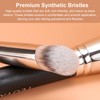 TEOYALL Angled Concealer Brush, Synthetic Contour Brush for Blending Setting